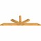 Ekena Millwork Saratoga Rough Sawn Timber Gable Bracket, Western Red Cedar, 108"W x 36"H x 4"D x 6"F, 8/12 Pitch GBW108X36X0406SAR00RWR - alternate 2